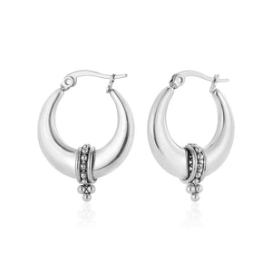 Zen Bali hoops zilver