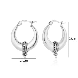 Zen Bali hoops zilver