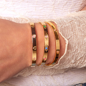 Bangle hartjes goud