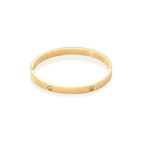 Bangle steentje goud