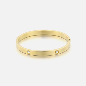 Bangle steentje goud