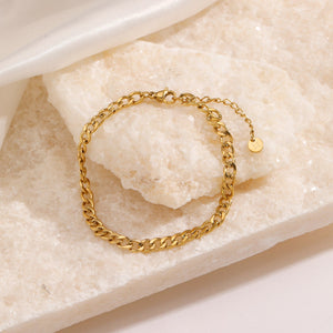 Basic schakelarmband goud