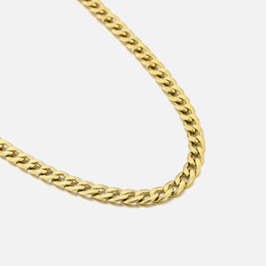 Basic schakelketting 6mm goud
