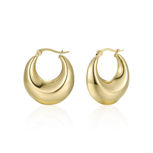 Chunky oorbellen goud