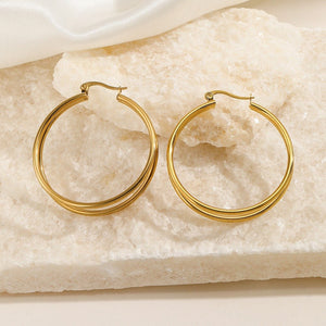 Dubbel hoops goud