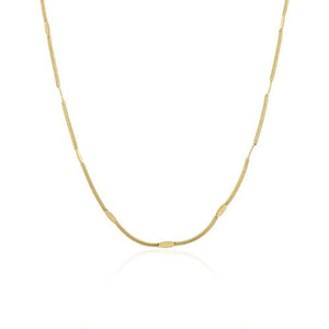 Dunne motief ketting goud