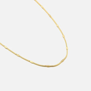 Dunne motief ketting goud