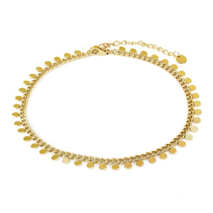 Enkelband muntjes goud