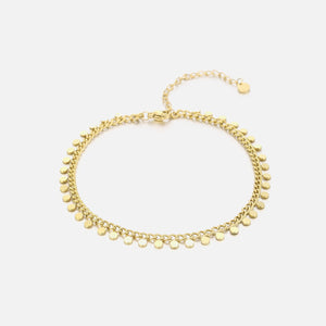 Enkelband muntjes goud