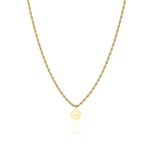 Gedraaide ketting happy goud