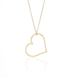 Ketting grote hart goud