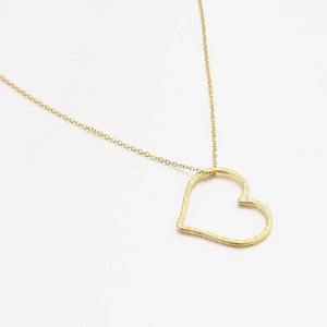 Ketting grote hart goud