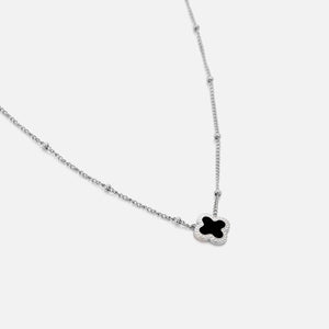 Ketting lucky zilver/zwart