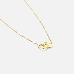 Ketting verbonden hart goud