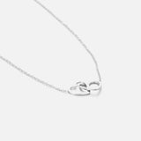 ketting verbonden hart zilver