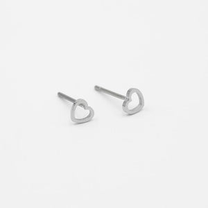 Oorstekers hartje zilver