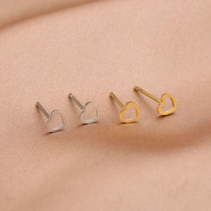 Oorstekers hartje zilver