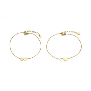 Set armbanden altijd verbonden goud